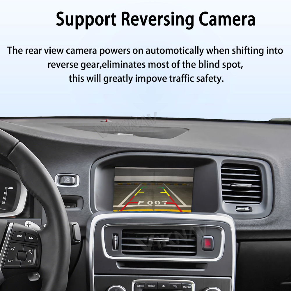 Viknav Linux Box for Volvo S60 V60 V40 2015-2022 Built-in GPS Remote Control Wireless Apple CarPlay Android Auto