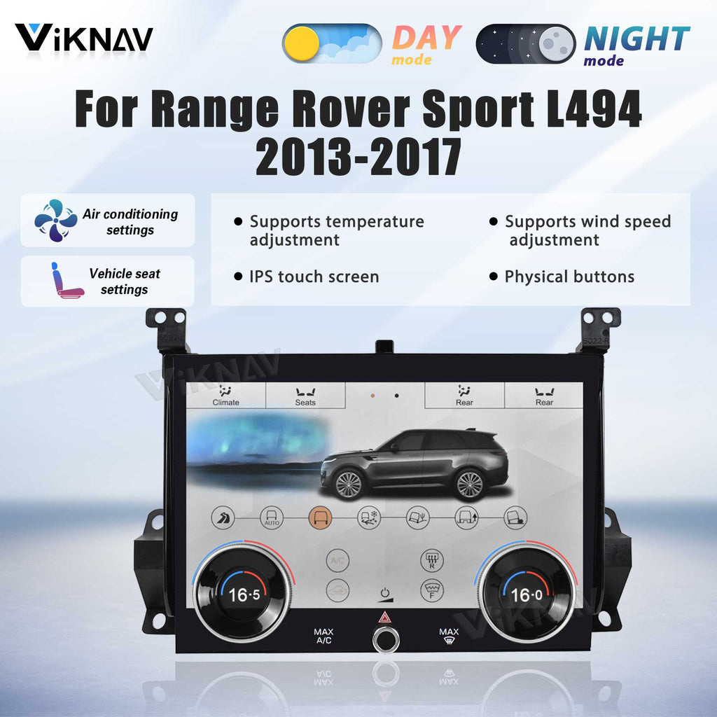 Viknav 10.4 Inch AC Panel Touch Screen For Land Rover Range Rover Sport L494 2013-2017 Digital Display Air Conditioning Switch Climate Control Dashboard