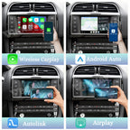Viknav Linux System Decoder Box For Jaguar XE XF F-Pace 2016-2019 OEM Harman System Upgrade Interface Wireless Carplay Android Auto Decoder Box Autolink Airplay