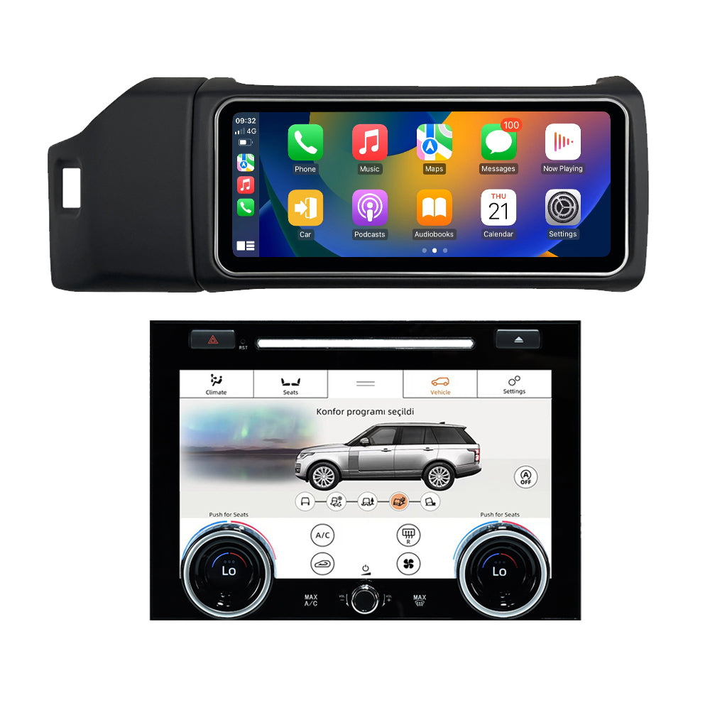 VIKNAV 12.3 Inch Android Car Radio AC panel for Land Rover Range Rover Vogue L405 2013-2017 Auto Stereo Screen Upgrade Wireless Carplay GPS Navigation Multimedia Player