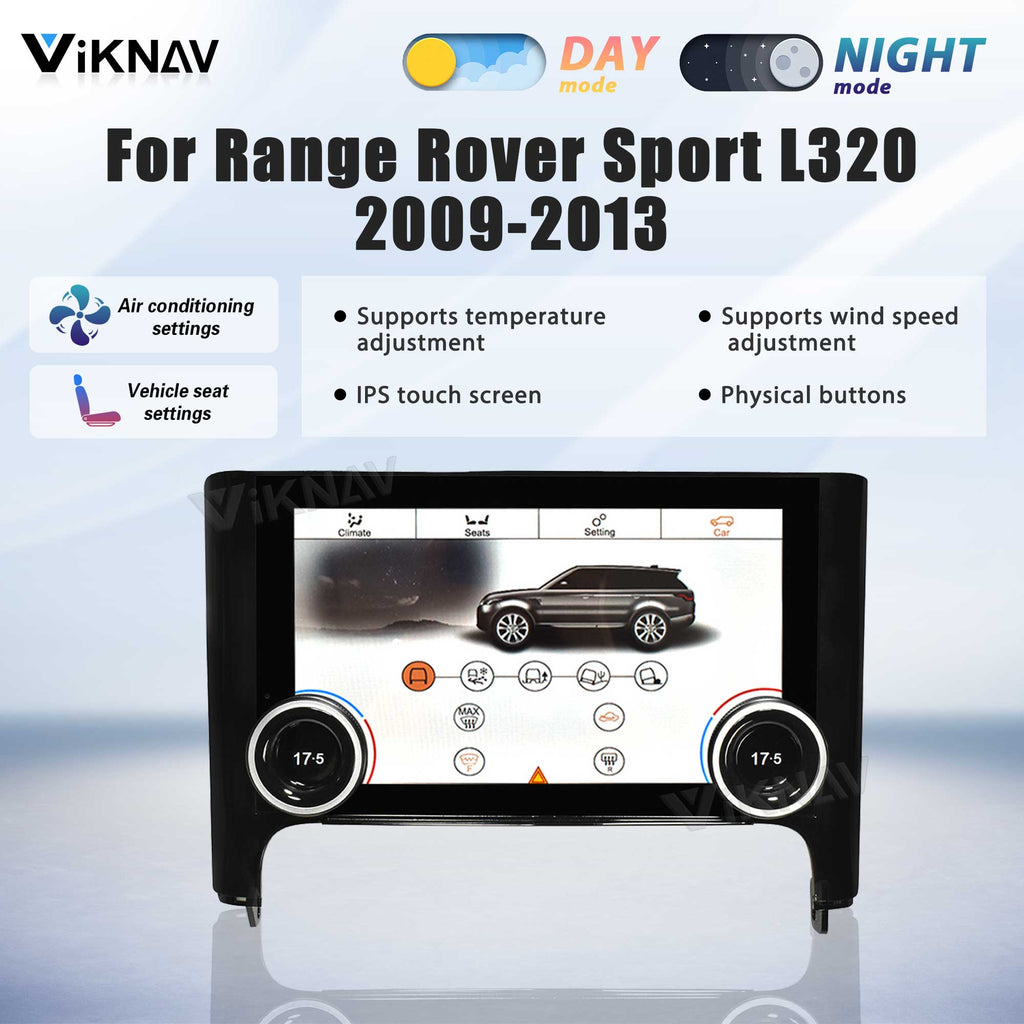 Viknav 10.4 Inch AC Panel Touch Screen For Land Rover Range Rover Sport L320 2009-2013 Digital Display Air Conditioning Switch Climate Control Dashboard