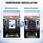 Viknav 12.1" Touch Screen Car Radio For Nissan Titan ( 2016 2017 2018 2019 ) Multimedia Player Android Auto GPS Navigation Wireless Carplay (128GB)