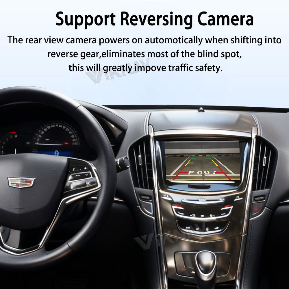 Viknav Linux System Decoder Box For Cadillac ATS-L 2014-2016 OEM Harman System Upgrade Interface Wireless Carplay Android Auto Decoder Box Autolink Airplay