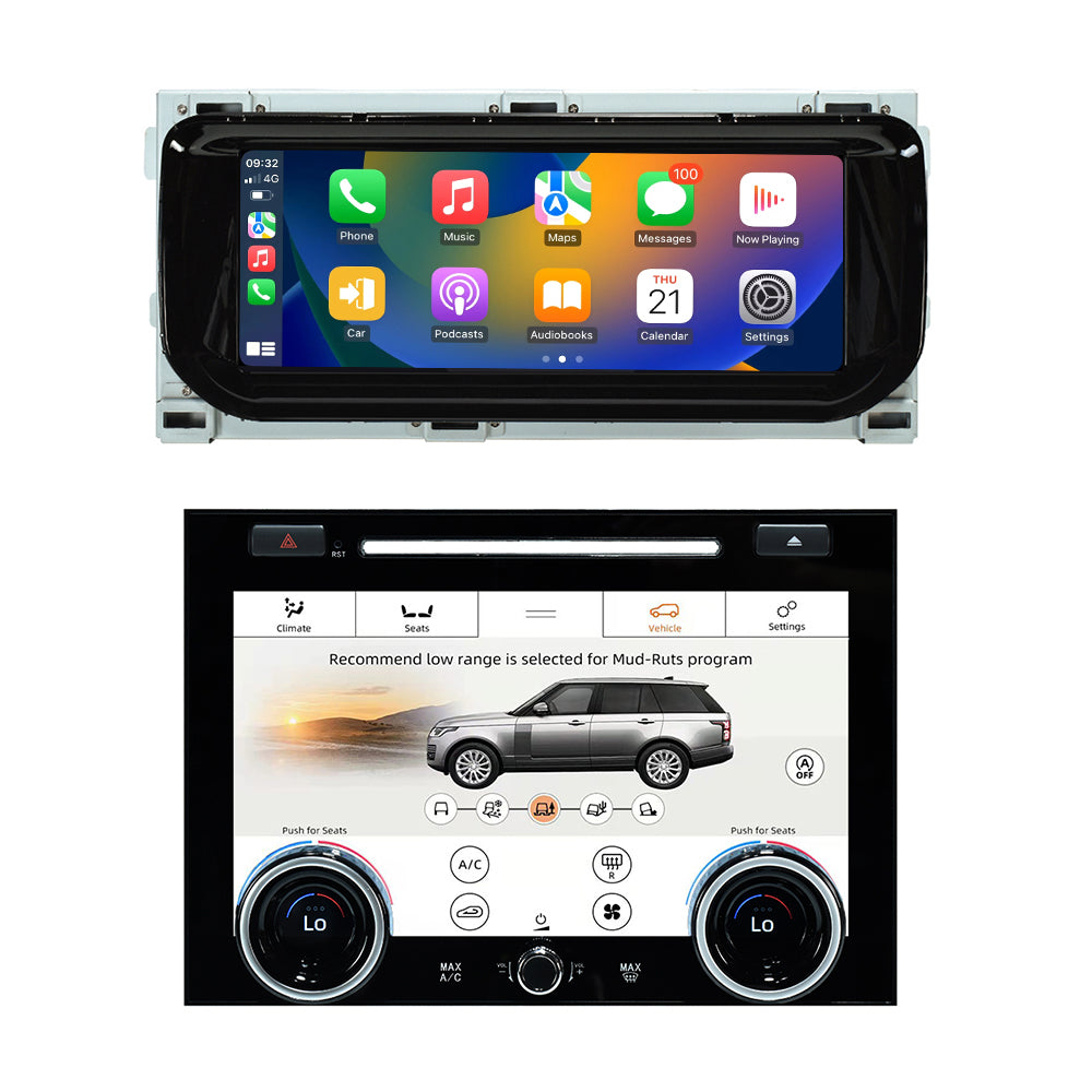 VIKNAV 10.25 Inch Android Car Radio AC panel for Land Rover Range Rover Vogue L405 2013-2017 Auto Stereo Screen Upgrade Wireless Carplay GPS Navigation Multimedia Player