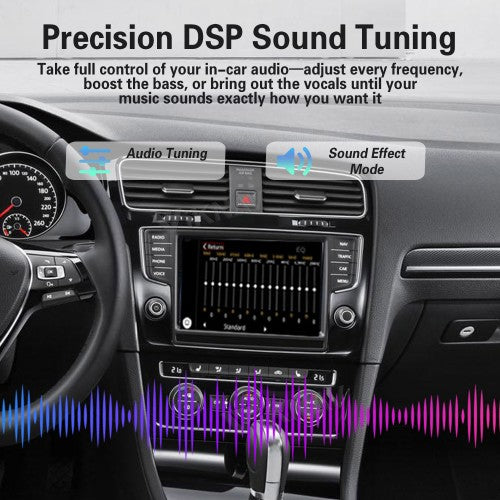 Viknav linux system wireless carplay android auto decoder box for Volkswagen MQB Golf VII GPS Navigatipn Original Car Radio Screen