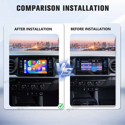 Viknav Linux Interface Decoder Box for Toyota Tacoma 2014-2019 Wireless CarPlay Android Auto GPS Navigation Original Car Radio Screen