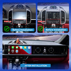 VIKNAV Dual 12.3 Inch Android Car Radio for Porsche Cayenne 2010 2011 2012 2013 2014 2015 2016 2017 Auto Stereo Screen Upgrade Wireless Carplay GPS Navigation Multimedia Player Head Unit