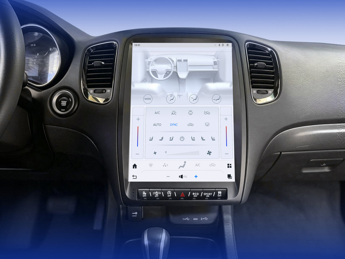 Touch screen controlled air conditioning