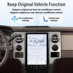 Viknav 14.4 Inch Car Radio Android and Digital Cluster Dashboard Panel Speedometer For Ford F150 2009-2012 Stereo Wireless Carplay Android Auto Touch Screen GPS Navigation Multimedia Player