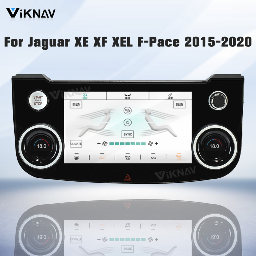 Viknav 7 Inch Car Climate Control Replacement for Jaguar XE XF XEL F-Pace 2015-2020 Touch Screen AC Control Panel