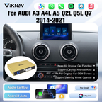 Viknav Linux System Decoder Box for AUDI A3 A4L A5 Q2L Q5L Q7 2014-2021 Upgrade Interface Wireless Carplay Android Auto Decoding Box Autolink Airplay