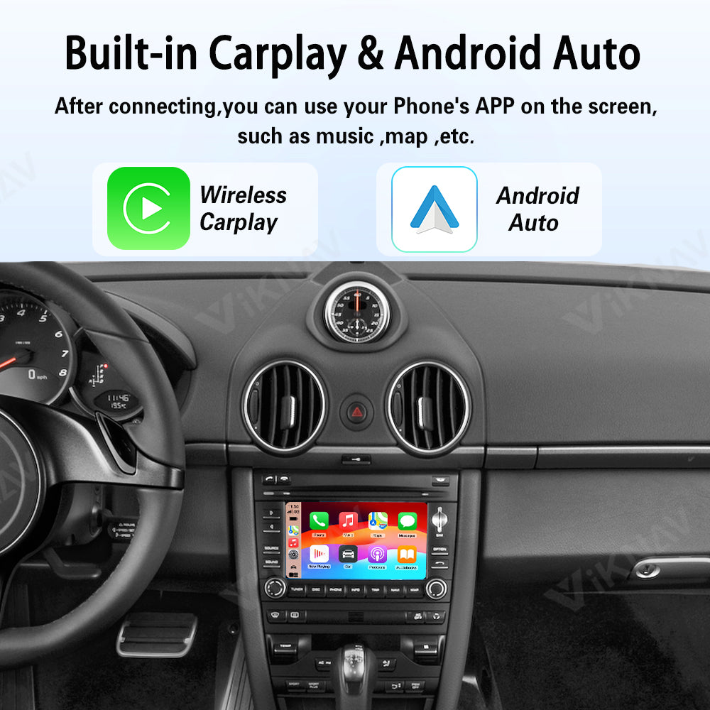 Viknav Linux System Wireless Carplay Android Auto Decoder Box for Porsche Cayman PCM 3.1 2010-2016 Upgrade Interface Autolink Airplay Decoding Box