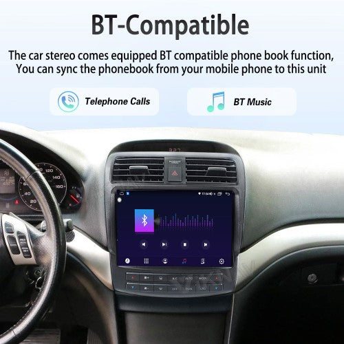 Viknav Android Car Stereo For Honda Accord Acura TSX 2004-2008 Car Radio Wireless Carplay Android Auto GPS Navigation Multimedia Player Head Unit 128GB