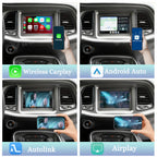 Viknav Linux System Decoder Box For Dodge Challenger 2015-2022 OEM Harman System Upgrade Interface Wireless Carplay Android Auto Decoder Box Autolink Airplay