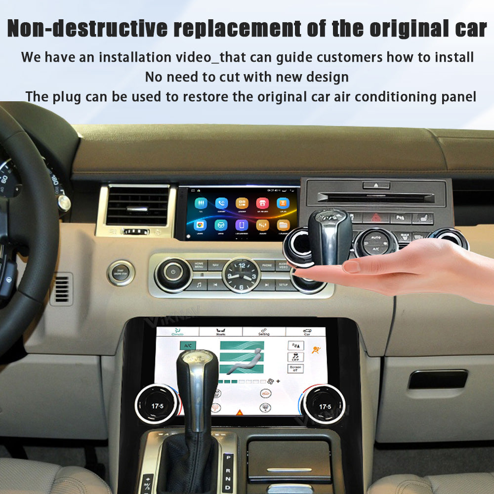 Viknav 10.4 Inch AC Panel Touch Screen For Land Rover Range Rover Sport L320 2009-2013 Digital Display Air Conditioning Switch Climate Control Dashboard