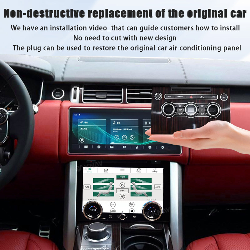 Viknav 10.4 Inch AC Panel Touch Screen For Land Rover Range Rover Vogue L405 2013-2017 Digital Display Air Conditioning Switch Climate Control Dashboard