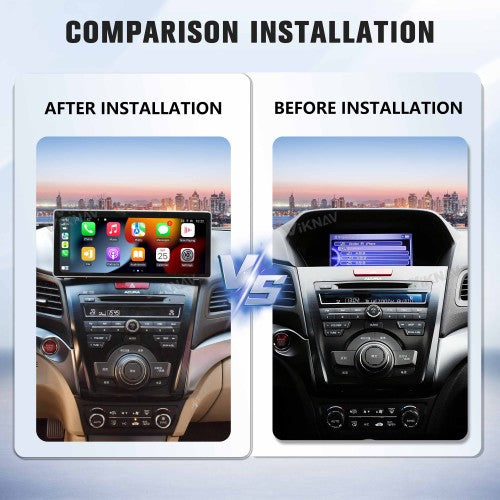 Viknav Android Car Stereo For Honda Acura ILX 2013-2021 Car Radio with 12.3-inch screen Wireless Carplay Android Auto GPS Navigation Multimedia Player