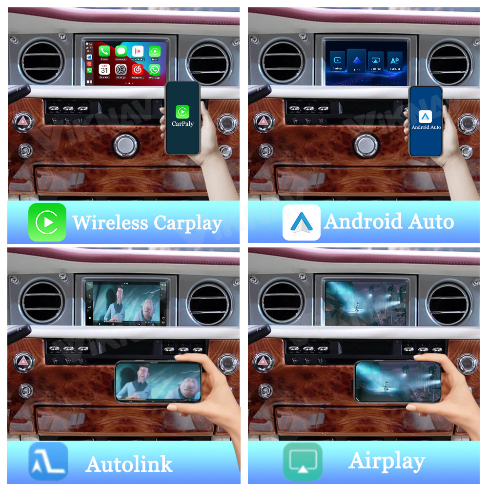 Viknav Linux System Decoder Box for Rolls-Royce Phantom 2006-2012 Upgrade Interface Wireless Carplay Android Auto Decoding Box Autolink Airplay