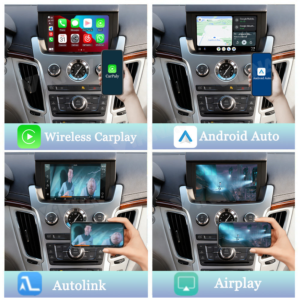Viknav Linux System Decoder Box For Cadillac CTS 2009-2012 OEM Harman System Upgrade Interface Wireless Carplay Android Auto Decoder Box Autolink Airplay