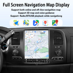 Viknav 12.1 inch Touch Screen Android Car Radio For Chevrolet Silverado GMC SIERRA 2007-2013 Wireless Carplay GPS Navigation With 15.1 Inch Car Digital Cluster