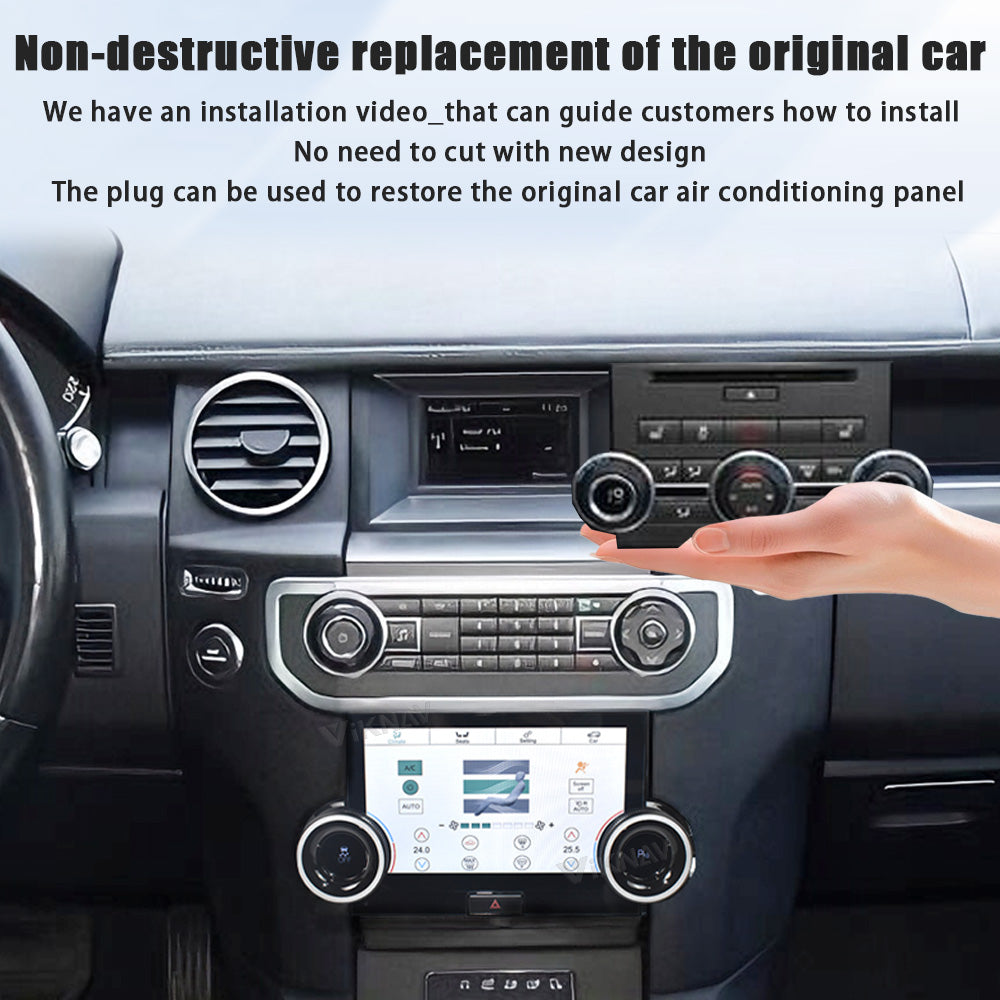 Viknav 10.4 Inch AC Panel Touch Screen For Land Rover Discovery 4 LR4 2009-2021 Digital Display Air Conditioning Switch Climate Control Dashboard