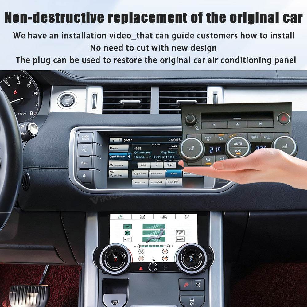 Viknav Digital AC Panel For Land Rover Range Rover Evoque L538 2013-2017 Air Conditioning Control AC Board Climate Temperature Control Touch Screen