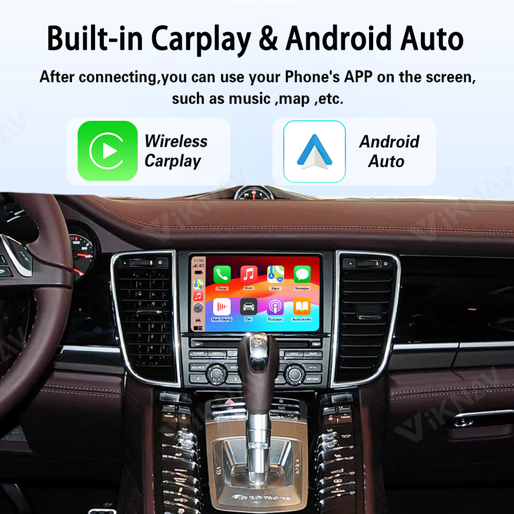 Viknav Linux System Wireless Carplay Android Auto Decoder Box for Porsche Panamera 2010-2016 PCM 3.1 Upgrade Interface Autolink Airplay Decoding Box
