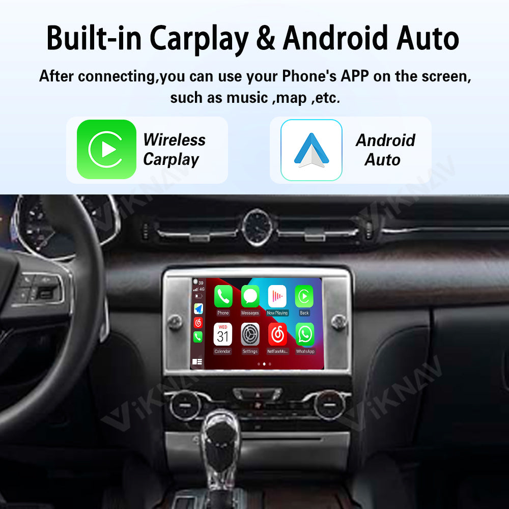 Viknav Linux System Wireless Carplay Android Auto Decoder Box for Maserati Quattroporte 2013-2015 Upgrade Interface Autolink Airplay Decoding Box