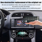 Viknav 7 Inch Car Climate Control Replacement for Jaguar XE XF XEL F-Pace 2015-2020 Touch Screen AC Control Panel