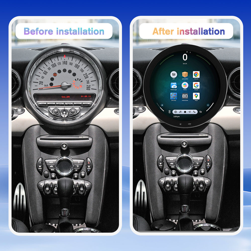 VIKNAV 11.7 Inch Car Radio for BMW Mini Cooper R56 R60 2007-2016 Android Auto Upgrade Stereo Screen Wireless Carplay GPS Navigation Multimedia Player