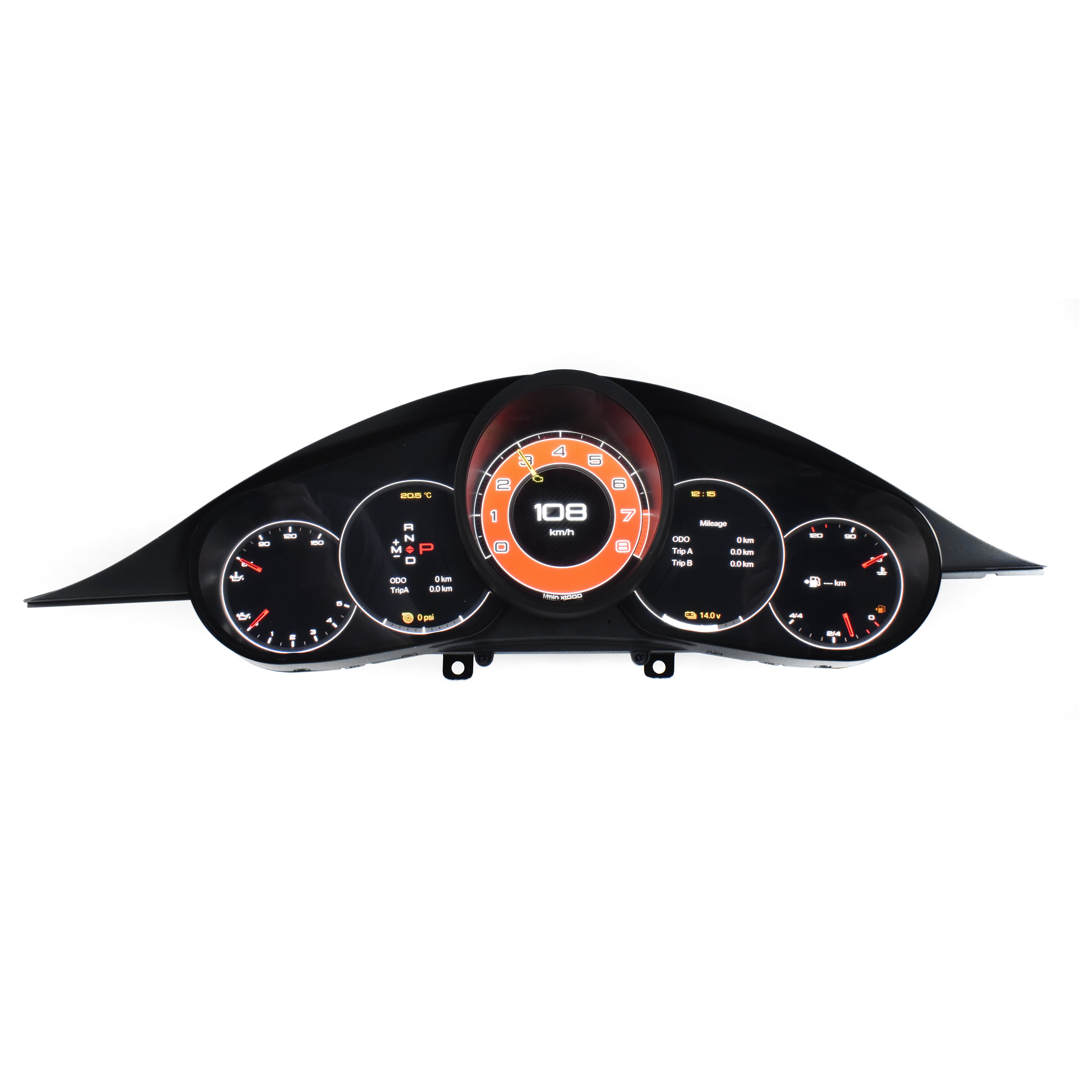 Viknav 12.3 Inch Digital Cluster Dashboard For Porsche Panamera 2010 2011 2012 2013 2014 2015 2016 LCD Digital Instrument Full Screen Upgrade Speedometer Panel Gauges Replacement Cockpit