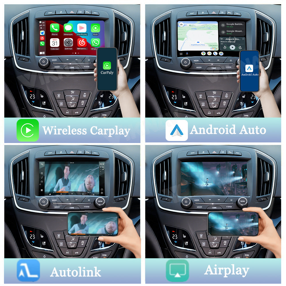 Viknav Linux System Decoder Box For Buick Regal 2014 2015 OEM Harman System Upgrade Interface Wireless Carplay Android Auto Decoder Box Autolink Airplay