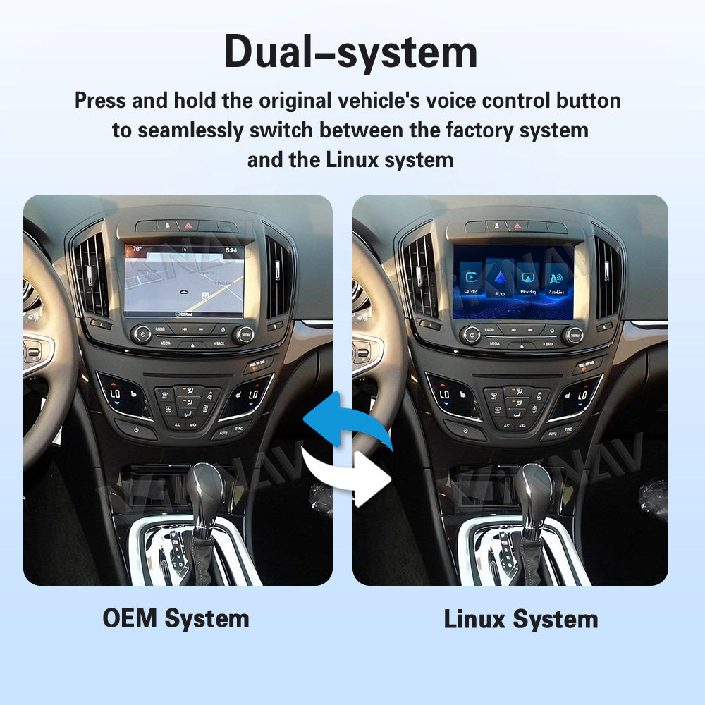 Viknav Linux System Decoder Box For Buick Regal 2014 2015 OEM Harman System Upgrade Interface Wireless Carplay Android Auto Decoder Box Autolink Airplay