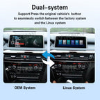 Viknav Linux System Wireless Carplay Android Auto Decoder Box for BMW 1/2/3/4/5/6/7 Series X1/X3/X4/X5/X6/M2/M3/M4/M5/M6/Z4 ＆Mini Series 2005-2020 Upgrade Interface Autolink Airplay Decoding Box