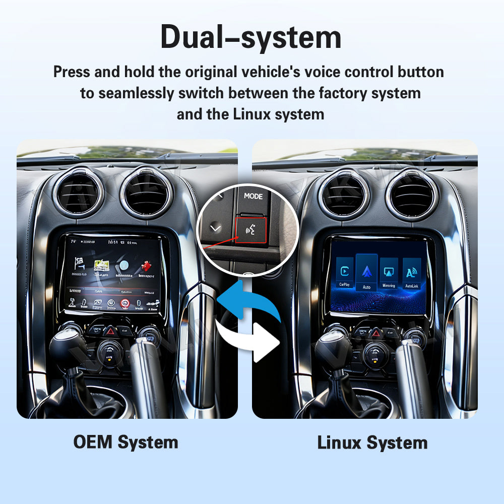 Viknav Linux System Decoder Box For Dodge Viper 2013-2016 OEM Harman System Upgrade Interface Wireless Carplay Android Auto Decoder Box Autolink Airplay（副本）