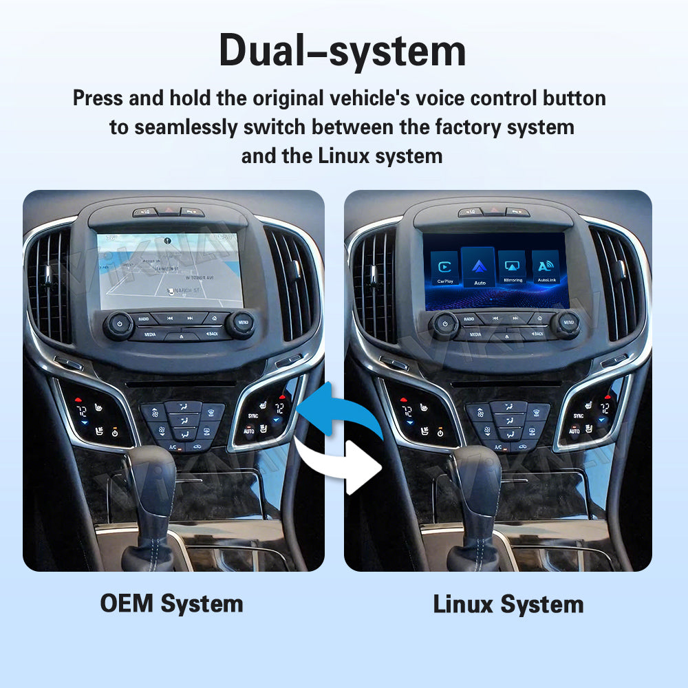 Viknav Linux System Decoder Box For Buick LaCrosse 2013-2016 OEM Harman System Upgrade Interface Wireless Carplay Android Auto Decoder Box Autolink Airplay