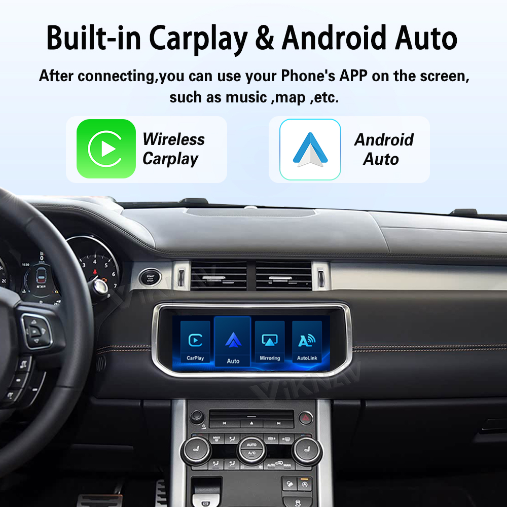 Viknav Linux System Decoder Box For Land Rover Evoque L538 2012-2018 OEM Harman Bosch System Wireless Carplay Android Auto Upgrade Interface Decoder Box Autolink Airplay