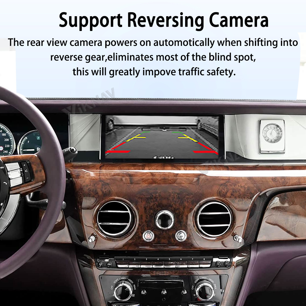 Viknav Linux System Decoder Box for Rolls-Royce Phantom 2017-2018 Upgrade Interface Wireless Carplay Android Auto Decoding Box Autolink Airplay