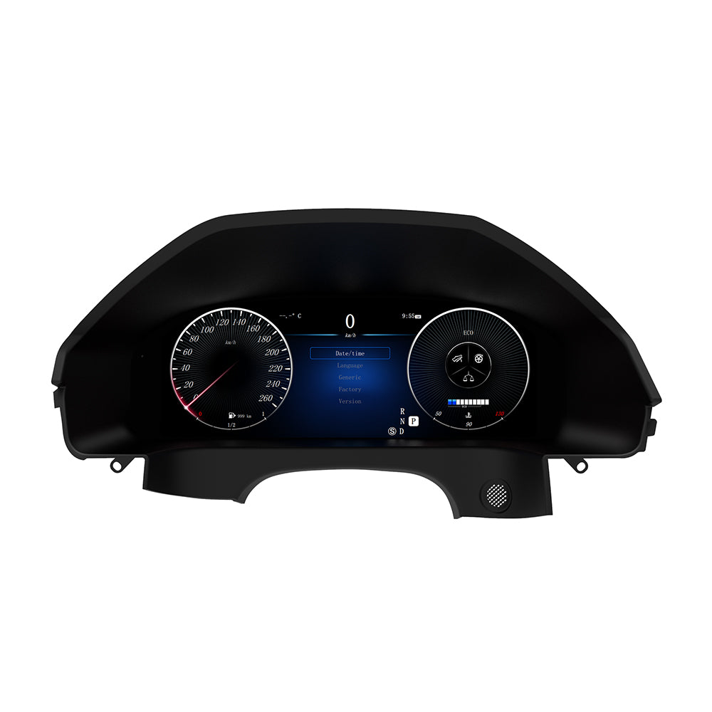 Viknav 12.3 Inch Digital Cluster Dashboard For Mercedes Benz E- Class W212 2010-2013 LCD Digital Instrument Full Screen Upgrade Speedometer Panel Gauges Replacement Cockpit