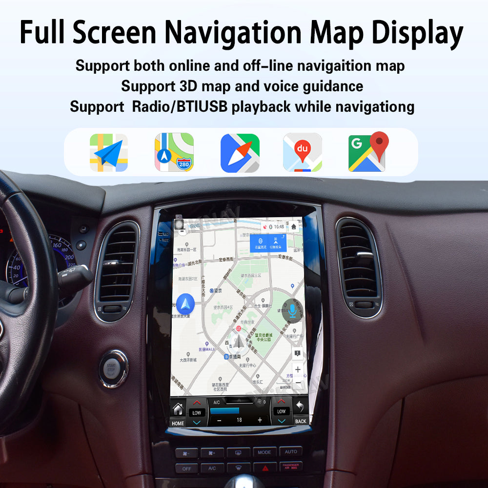Viknav 12.1 inch Android Car Stereo For Infiniti QX50 EX25 2010-2017 Wireless CarPlay & Android Auto GPS Navigation Head Unit