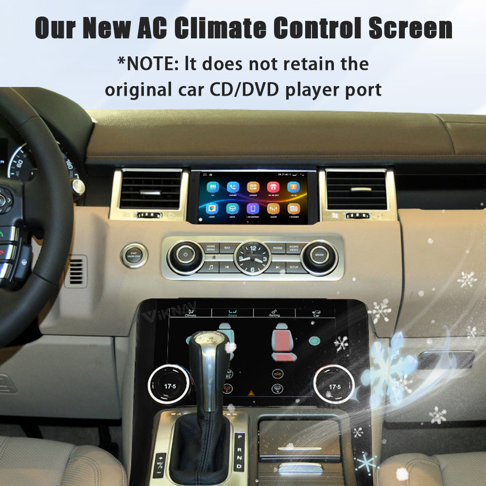 Viknav 10.4 Inch AC Panel Touch Screen For Land Rover Range Rover Sport L320 2009-2013 Digital Display Air Conditioning Switch Climate Control Dashboard