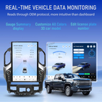 VIKNAV 17.2 Inch Android 14 Car Radio For Chevrolet Silverado GMC SIERRA 1500 2019-2025 Wireless Carplay Auto Stereo Screen Upgrade