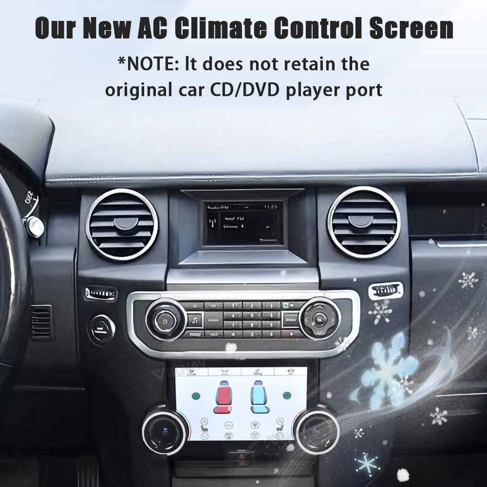 Viknav 10.4 Inch AC Panel Touch Screen For Land Rover Discovery 4 LR4 2009-2021 Digital Display Air Conditioning Switch Climate Control Dashboard