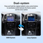 Viknav linux system wireless carplay android auto decoder box for Chrysler 300c 2012-2016 GPS Navigatipn Original Car Radio Screen