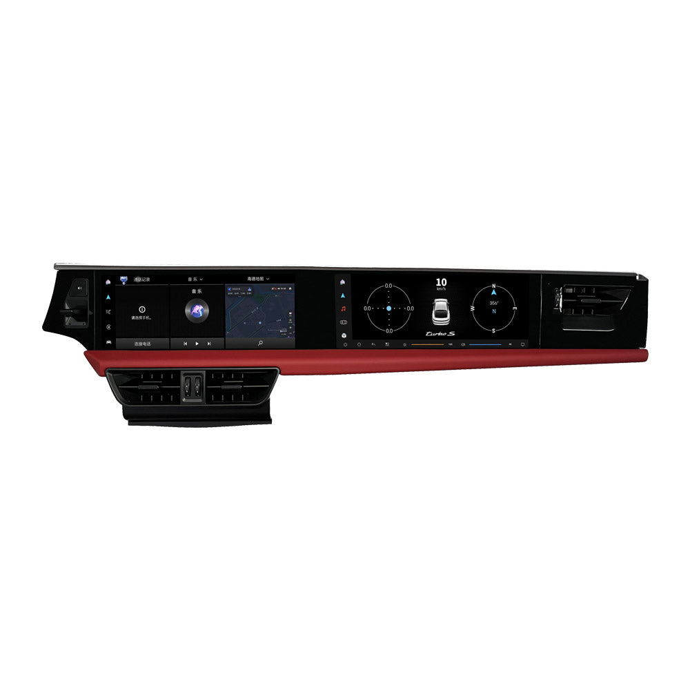 VIKNAV Dual 12.3 Inch Android Car Radio for Porsche Macan 2013 2014 2015 2016 2017 Auto Stereo Screen Upgrade Wireless Carplay GPS Navigation Multimedia Player Head Unit