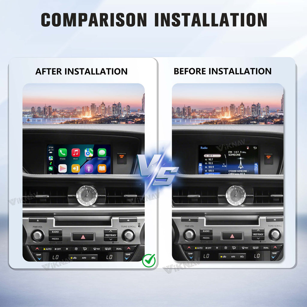 VIKNAV Wireless CarPlay Android Auto Decoder Linux Interface Box Upgrade for Lexus ES 2015–2022