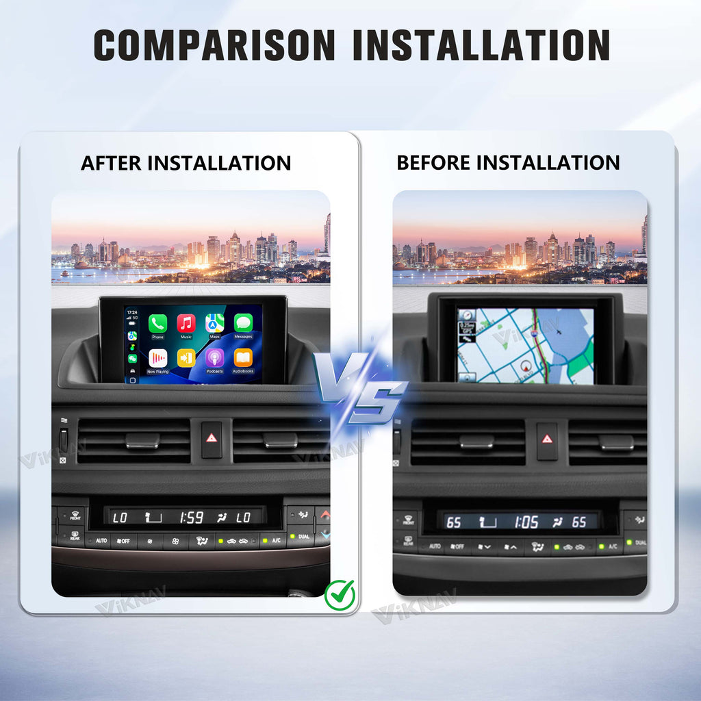VIKNAV Wireless CarPlay Android Auto Decoder Linux Interface Box Upgrade for Lexus CT 2014–2022