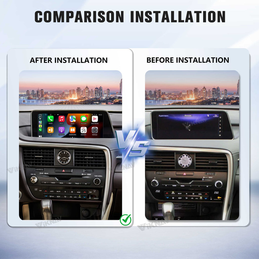 VIKNAV Wireless CarPlay Android Auto Decoder Android 13 Interface Box Qualcomm Snapdragon Upgrade for Lexus RX 2016-2022