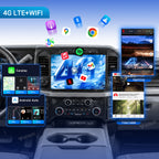 VIKNAV 12.7 Inch Android Car Radio For Ford F250 Raptor 2020-2026 Auto Stereo Screen Upgrade