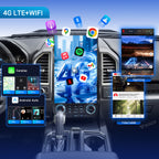 VIKNAV 17.2 Inch Android Car Radio For Ford F150 F250 F450 Raptor 2015-2020 Auto Stereo Screen Upgrade